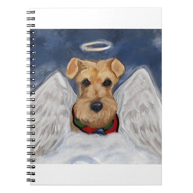 Airedale Terrier Angel Notebook (Front)