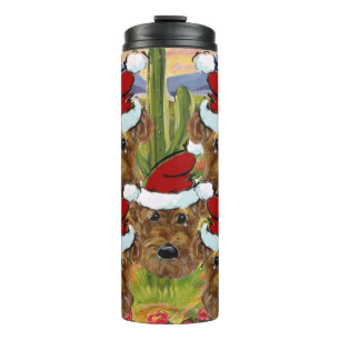 Airedale Terrier Arizona Desert Art Thermal Tumbler