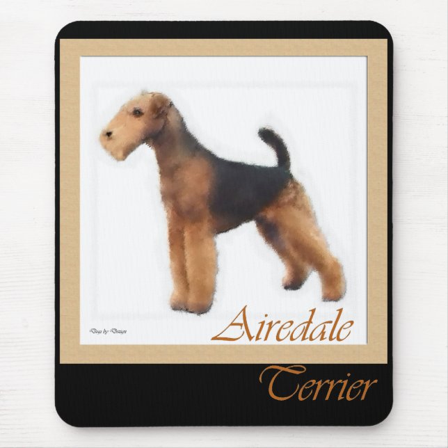 Airedale Terrier Art Gifts Mouse Mat (Front)