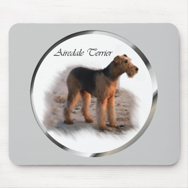 Airedale Terrier Art Gifts Mouse Mat (Front)
