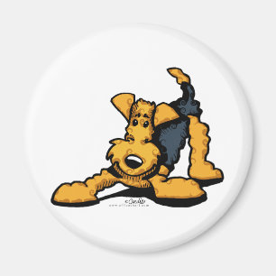 Airedale Terrier at Play Magnet