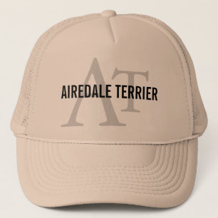 Airedale Terrier Breed Monogram Trucker Hat