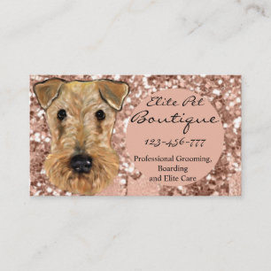 AIREDALE TERRIER BUSINESS CARD