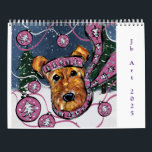 AIREDALE TERRIER CALENDAR<br><div class="desc">BEAUTIFUL AIREDALE TERRIER ART!</div>