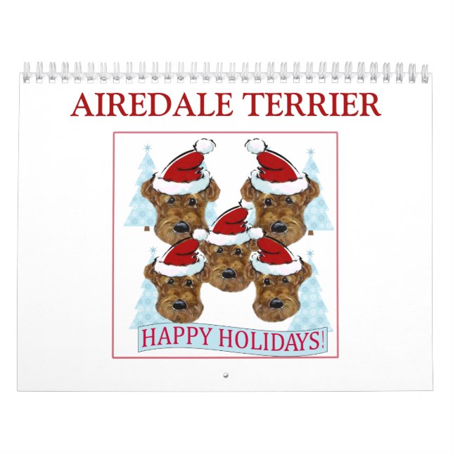 AIREDALE TERRIER  CALENDAR (Cover)