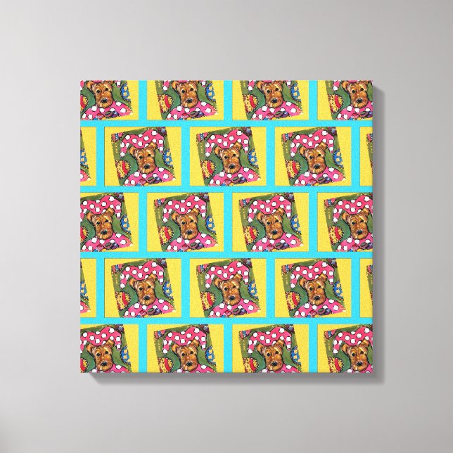  AIREDALE TERRIER   CANVAS PRINT (Front)