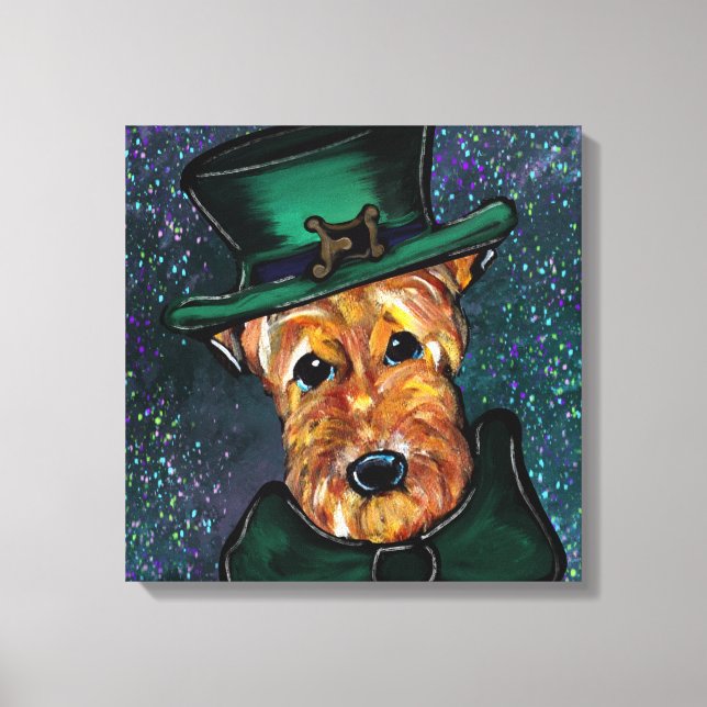  AIREDALE TERRIER      CANVAS PRINT (Front)