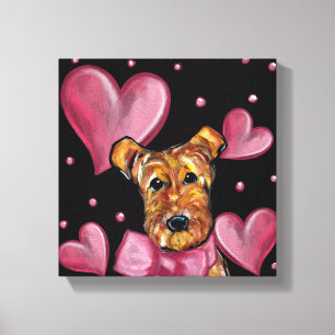 AIREDALE TERRIER   CANVAS PRINT