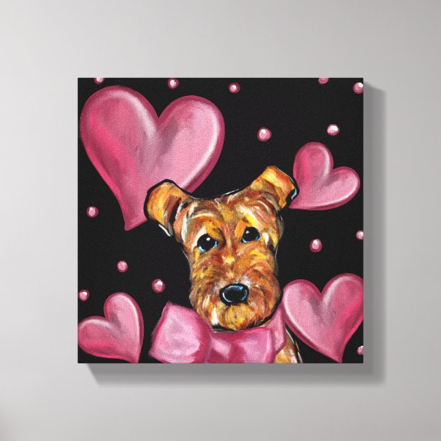 AIREDALE TERRIER   CANVAS PRINT (Front)