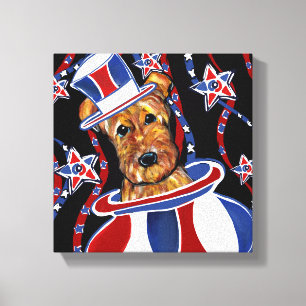 AIREDALE TERRIER   CANVAS PRINT