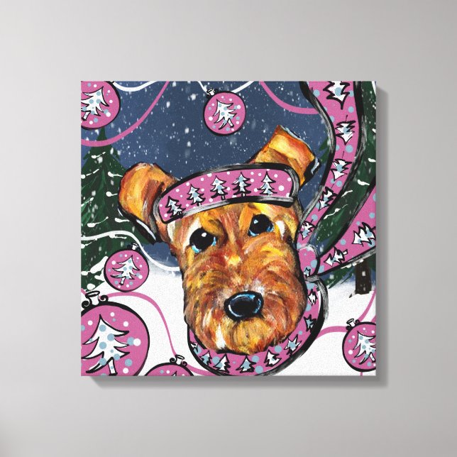  AIREDALE TERRIER     CANVAS PRINT (Front)