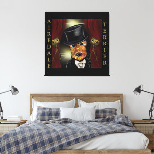 AIREDALE TERRIER   CANVAS PRINT