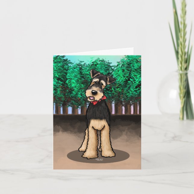 Airedale Terrier Card (Front)