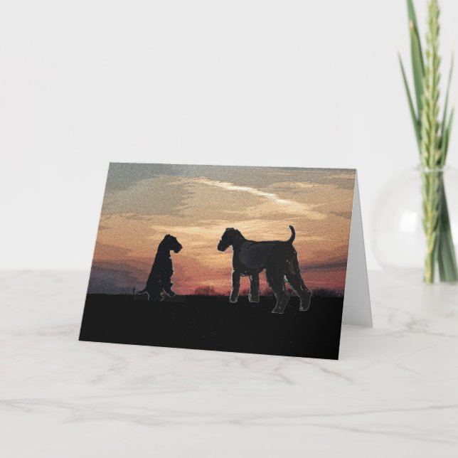 Airedale Terrier Card (Front)