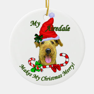 Airedale Terrier Christmas Gifts Ornament