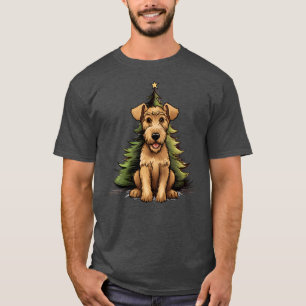 Airedale Terrier Christmas Puppy Dog Cute Airedale T-Shirt