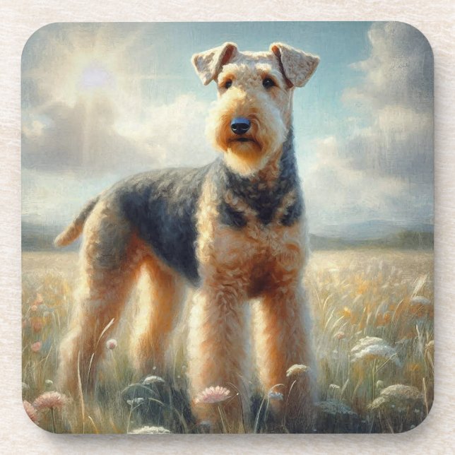 Airedale Terrier Coaster (Front)