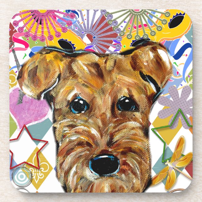 AIREDALE TERRIER COASTER (Front)