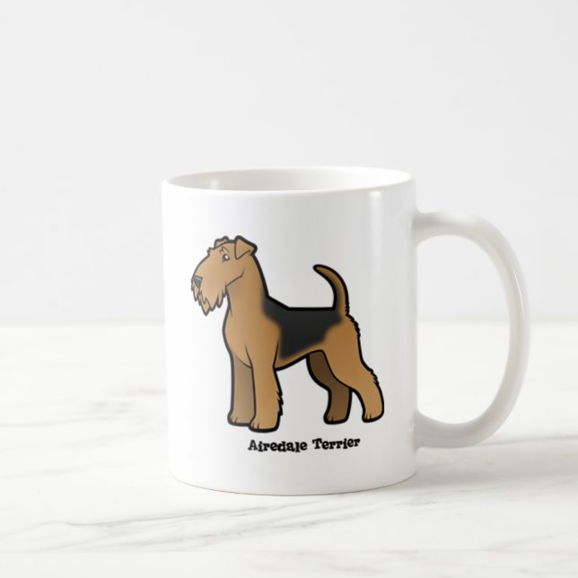 airedale terrier coffee mug (Right)