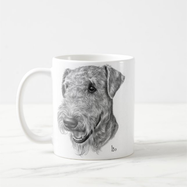 Airedale Terrier Coffee Mug (Left)