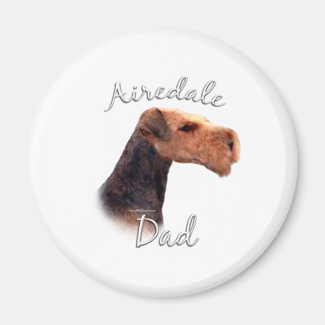 Airedale Terrier Dad 2 Magnet (Front)
