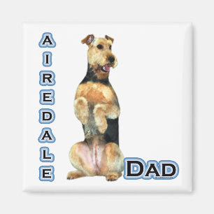 Airedale Terrier Dad 4 - Magnet