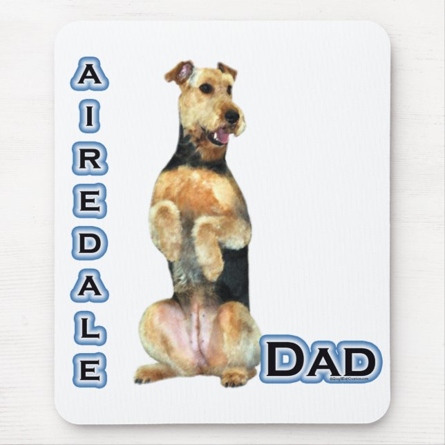 Airedale Terrier Dad 4 Mouse Mat (Front)