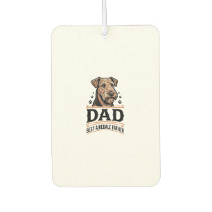 Airedale Terrier Dad Vintage Dog Father Shirt_1 Car Air Freshener