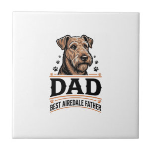 Airedale Terrier Dad Vintage Dog Father Shirt_1 Tile