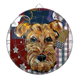 AIREDALE TERRIER DARTBOARD
