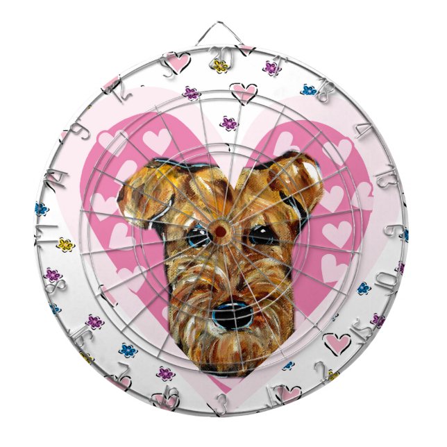 AIREDALE TERRIER DARTBOARD (Front)
