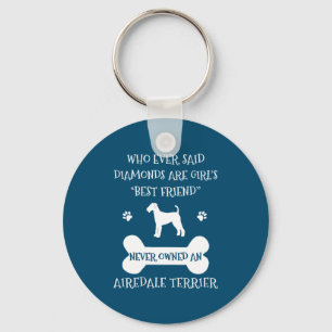 Airedale Terrier Dog Best Friend Keychain