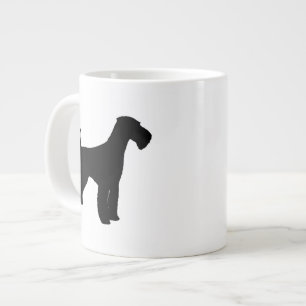 Airedale Terrier Dog Breed Silhouettes Large Coffee Mug