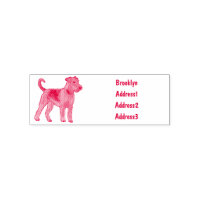 Airedale terrier dog cartoon illustration