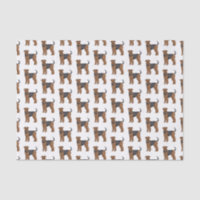 Airedale terrier dog cartoon illustration 
