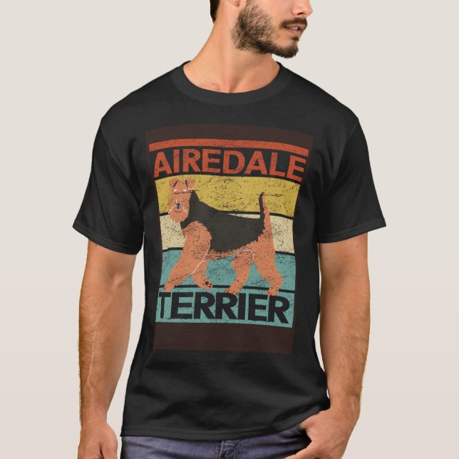 Airedale Terrier Dog Dog Owner Airedale Terrier T-Shirt (Front)