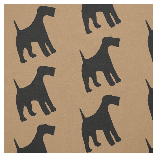 Airedale Terrier Dog Fabric (Swatch)