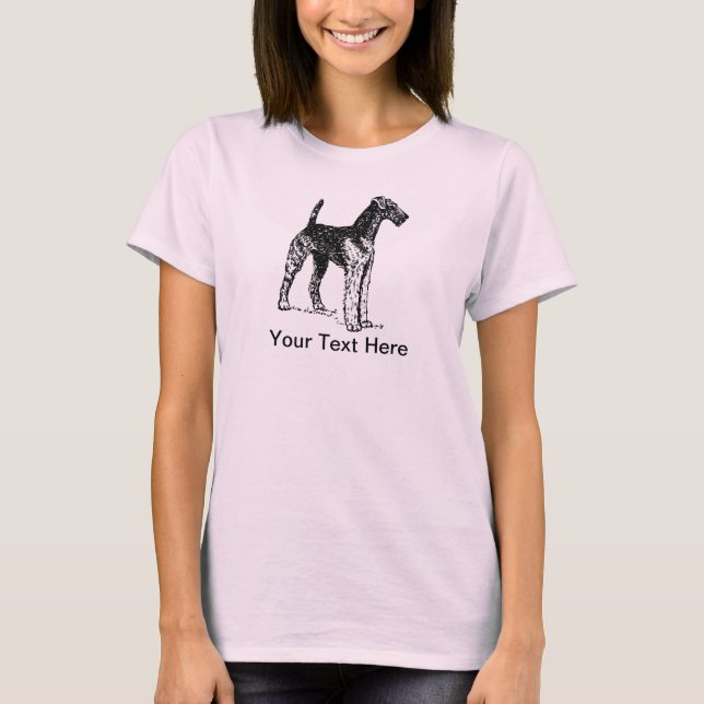 Airedale Terrier dog graphic T-Shirt (Front)