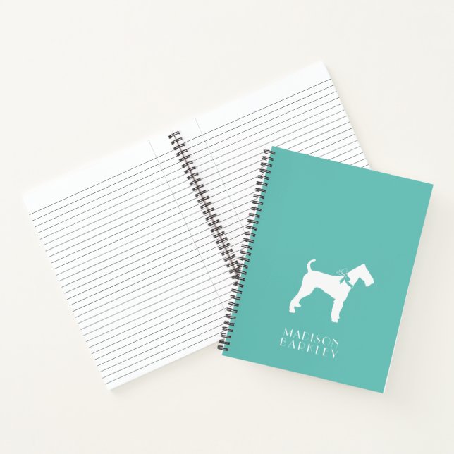 Airedale Terrier Dog Puppy Notebook (Inside)