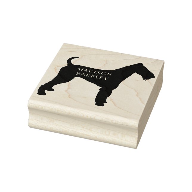 Airedale Terrier Dog Puppy Rubber Stamp (Stamp)