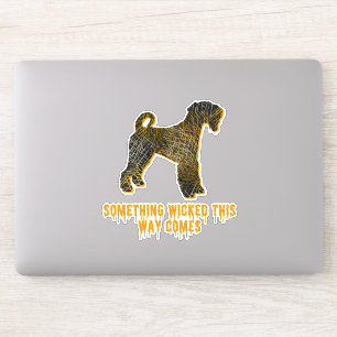 Airedale Terrier Dog Silhouette Fun Halloween