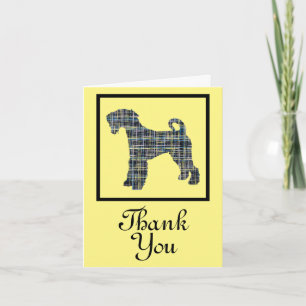 Airedale Terrier Dog Thank You Greeting  Card