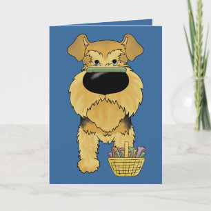 Airedale Terrier - Easter Bone Hunt, Anyone? Holiday Card