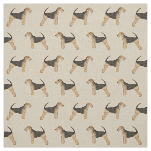 Airedale Terrier fabric (Swatch)