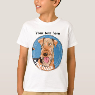Airedale terrier face T-Shirt