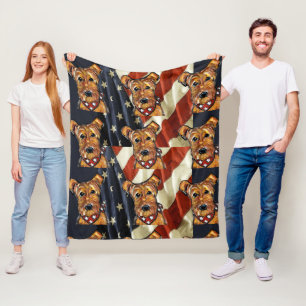 AIREDALE TERRIER FLEECE BLANKET