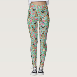 Airedale Terrier floral leggings