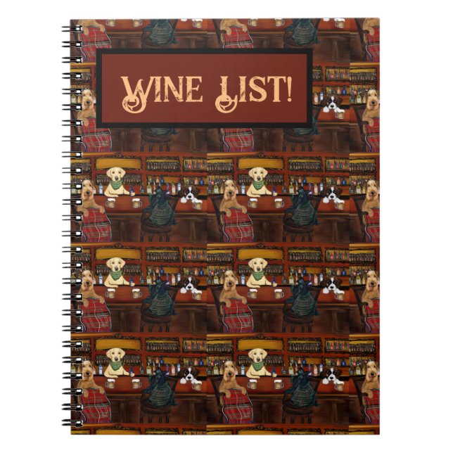  AIREDALE TERRIER  & FRIENDS       NOTEBOOK (Front)
