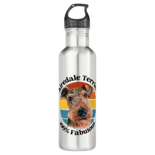 Airedale Terrier funny quote 710 Ml Water Bottle