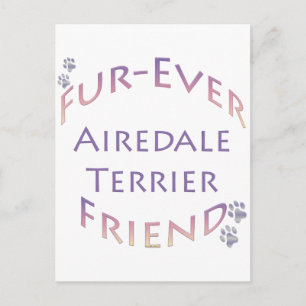 Airedale Terrier Furever Postcard